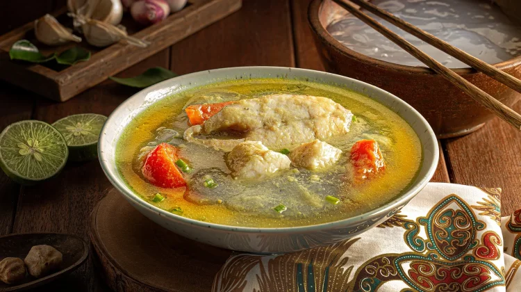 Papeda and Yellow-Spiced Fish, a Traditional Papuan Delicacy