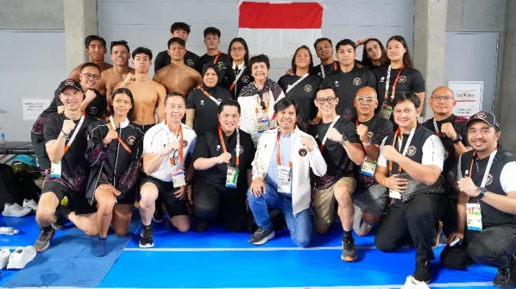 Minister Erick Motivates Indonesian Swimmers Ahead of Asian Games Final