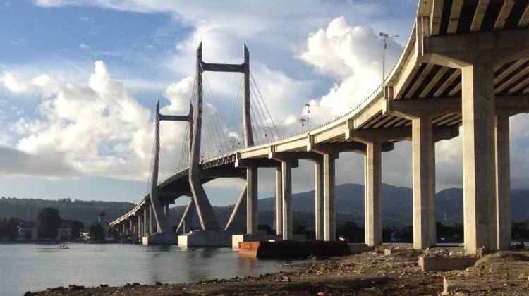 Merah Putih Bridge Connects Maluku's Ambon Crossing Ambon Bay