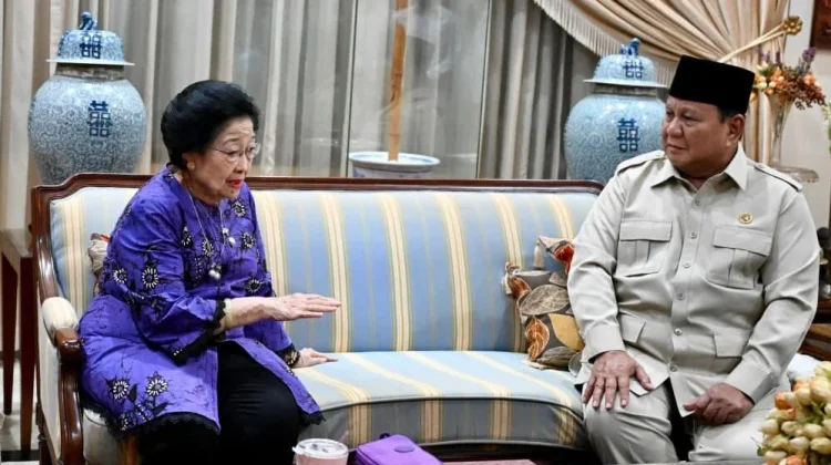 Prabowo Visits Megawati Over Guruh Sukarnoputra's Passing