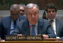 UN Secretary-General Condemns Military Escalation in the Middle East
