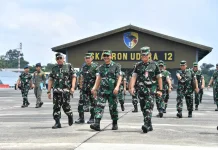 Vice Marshal Reviews Security System of Roesmin Nurjadin Air Force Base