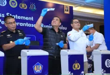 Police and BI Destroy 466,535 Fake Rupiah Notes