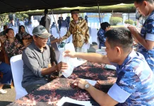 TNI AU Units in Yogyakarta Hold Health Services and Social Assistance for Bantul Re