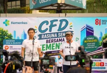 Ministry of Health and Jakarta Provincial Govt Hold Healthy Walk on Rasuna Said