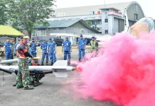 Indonesian Air Force Prepares Smoke System for 81st RI Independence Day Air Show