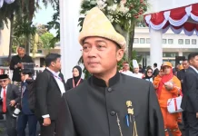 Several Ministers Hold Independence Day Ceremony at Disaster Site in NTT