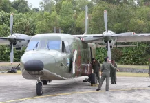 TNI AU Conducts Weather Modification to Help Curb Forest and Land Fires in East Kali
