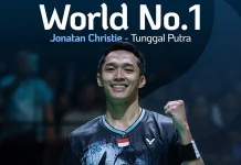 Jonatan Christie Rises to World No. 1 in BWF Rankings