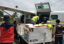 BNPB Conducts Weather Modification Operation on Hotspots in Lampung