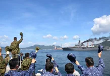 Japan Sends Kunisaki Ship to Indonesia for Firefighting