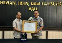 Bali Quarantine Receives International Award for Wildlife Traffic Monitoring