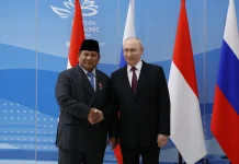 Putin Says Russia-Indonesia Trade Grows 12 Percent