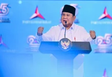 Prabowo Praises Indonesia’s Democratic Character at Political Party Event