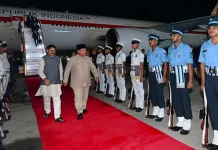 Prabowo Arrives in India As Indonesia to Attend BRICS Summit As Full Member