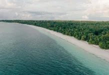 Ngurbloat Beach Features Fine White Sand in Kei Islands
