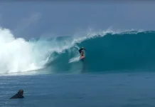 Telescopes Challenges Surfers with Long Left-Hand Barrels
