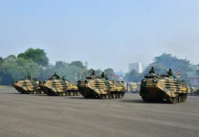 AAV-M35 Amphibious Assault Vehicle Reinforces Indonesian Marine Corps