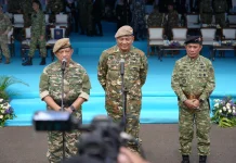 Minister Sjafrie Attends Closing Ceremony of the Basic Military Training for ASN