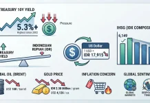 US Treasury Yields Rise as Rupiah Weakens