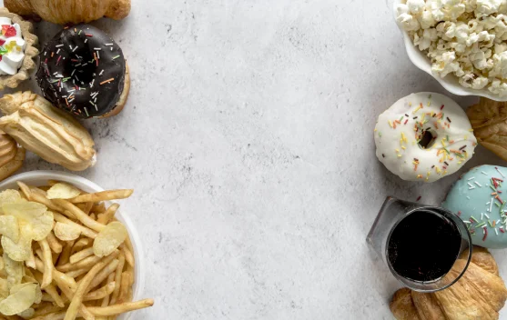 Convenience Diet of Junk Food to Overwork Your Liver