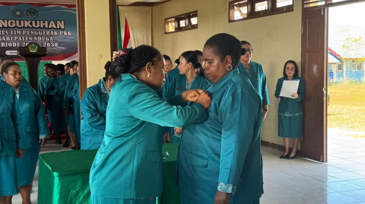 TP-PKK Kabupaten Nduga Periode 2026–2030 Dikukuhkan