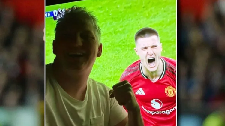 Bastian Schweinsteiger Rayakan Kemenangan Krusial Mu atas Everton