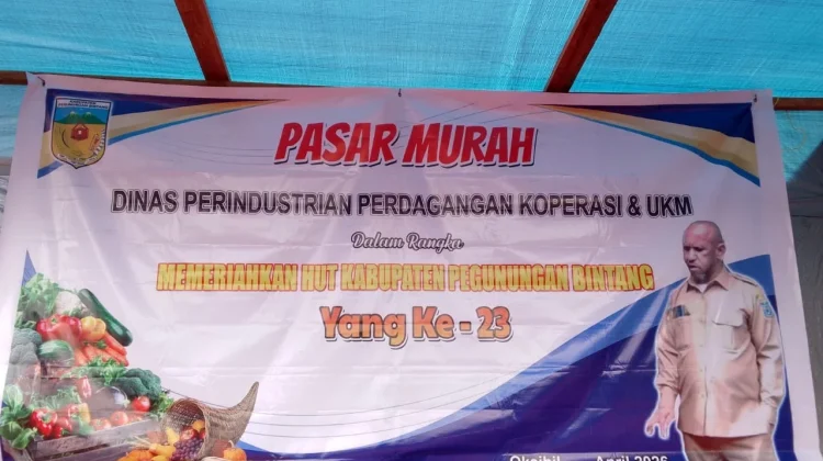 Pasar Murah Dari Disperidakop Kabupaten Pegunungan Bintang