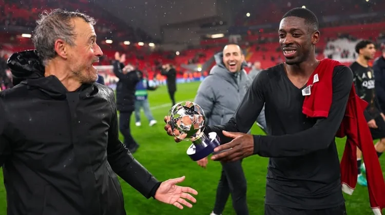 Ousmane Dembele Tawarkan Trofi Man of the Match kepada Luis Enrique