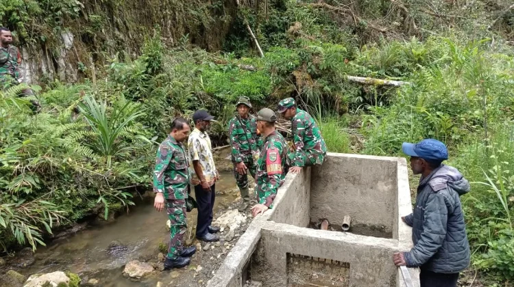 Kodim 1702/Jayawijaya Lakukan Peninjauan Lokasi PLTA di Wadangku dan Wolo