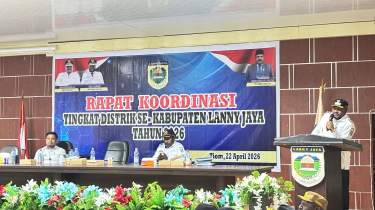 Wabup Lanny Jaya Tutup Rakor Distrik 2026, Tekankan Peningkatan Pelayanan Publik