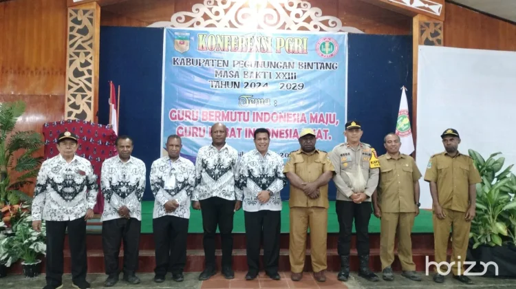 PGRI Kabupaten Pegunungan Bintang Mengelar Konferensi Masa Bakti
