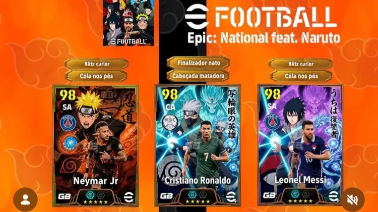 Kolaborasi Epik eFootball 2026 × Naruto Shippuden Resmi Dirilis