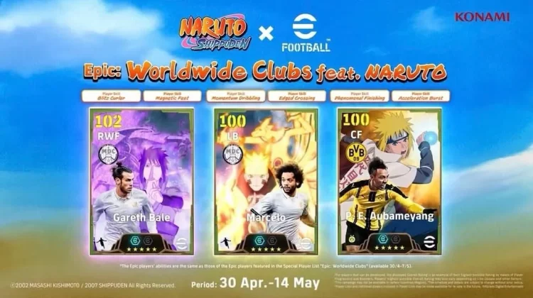 Kolaborasi Epik eFootball 2026 × Naruto Shippuden Resmi Dirilis