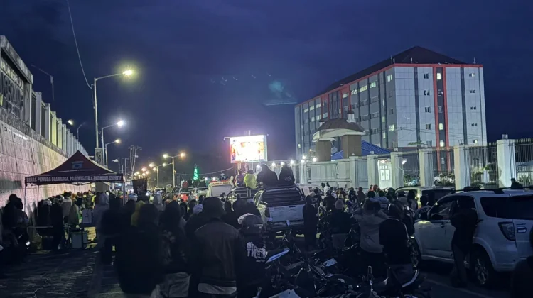 Meski Kalah, Euforia Nobar Laga Persipura Tetap Menggema di Wamena