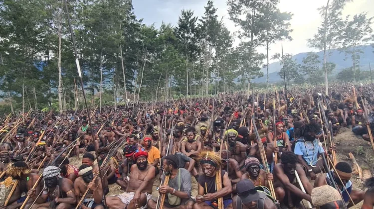 Ritual Adat Yigin Engale Goki Tandai Berakhirnya Konflik Sosial di Wamena