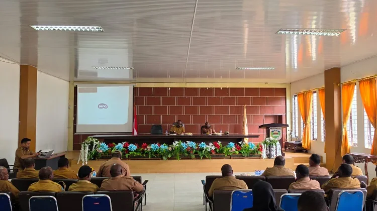 Bupati Lanny Jaya Pimpin Rapat Koordinasi Pelaporan Kinerja Program Nasional