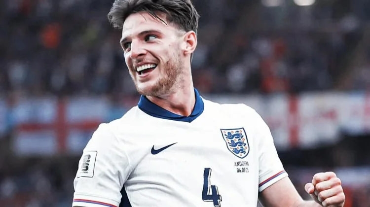 Declan Rice Resmi Ditunjuk Sebagai Wakil Kapten Inggris di Piala Dunia 2026