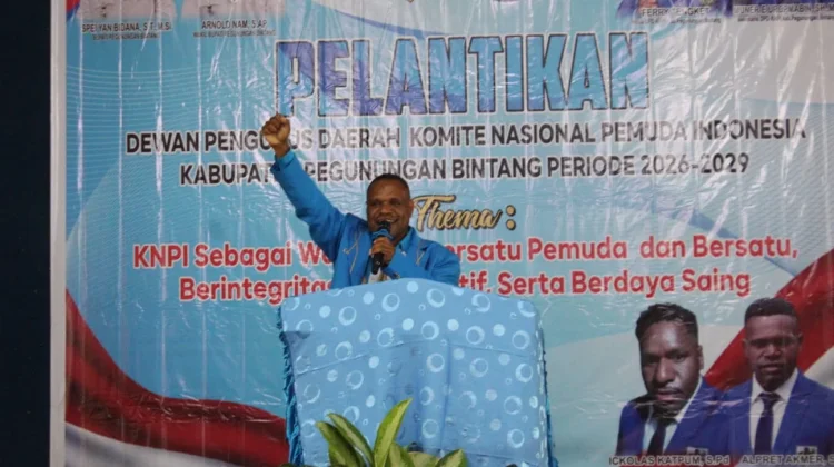 Pelantikan DPD KNPI Kabupaten Pegunungan Bintang Periode 2026–2029