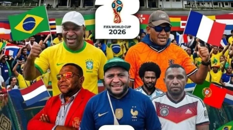 Konvoi Akbar Pendukung Piala Dunia 2026 di Oksibil