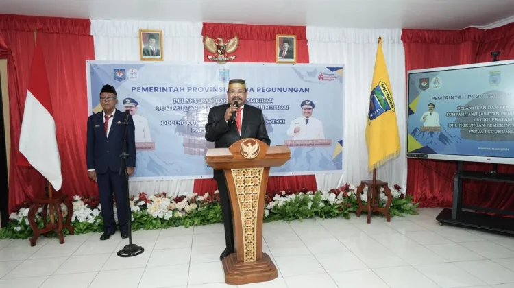 Gubernur Papua Pegunungan Minta Pejabat Baru Fokus Bekerja, Tingkatkan Disiplin