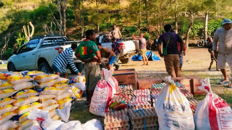 Distrik Yiginua Terima Bantuan Pangan, Dukung Aktivitas Kelompok Tani