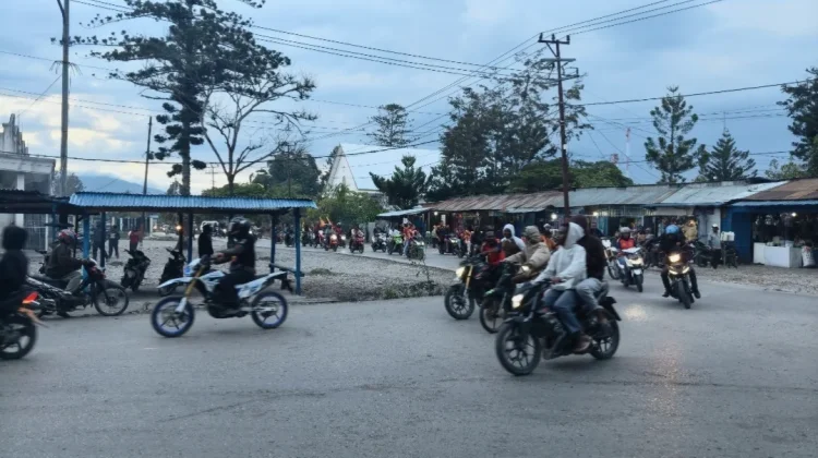 Euforia Pecinta Sepak Bola di Wamena, Konvoi Pendukung Tim Spanyol
