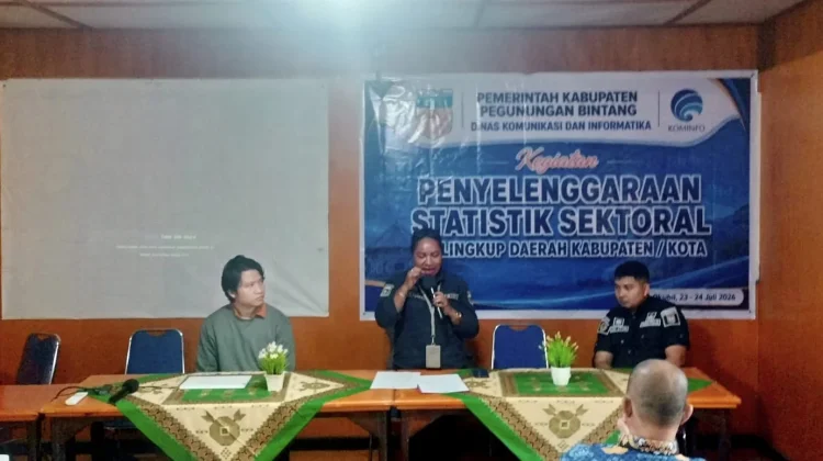 Kominfo Pegunungan Bintang Gelar Bimbingan Teknis Statistik Sektoral