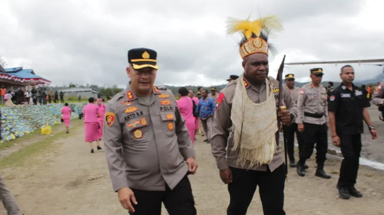 Pemerintah Daerah dan Jajaran Polres Pegunungan Bintang Sambut Kapolres Baru