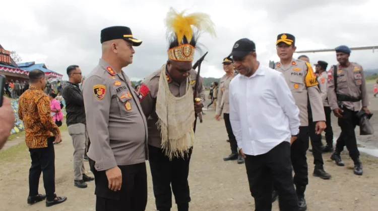 Pemerintah Daerah dan Jajaran Polres Pegunungan Bintang Sambut Kapolres Baru