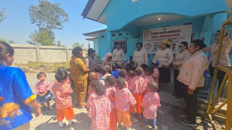 DWP Papua Pegunungan Rayakan Hari Anak Nasional Bersama Dua PAUD Binaan di Wesaput