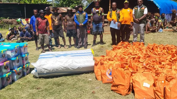 BPBD Papua Pegunungan Salurkan Bantuan untuk Pengungsi Konflik Wouma