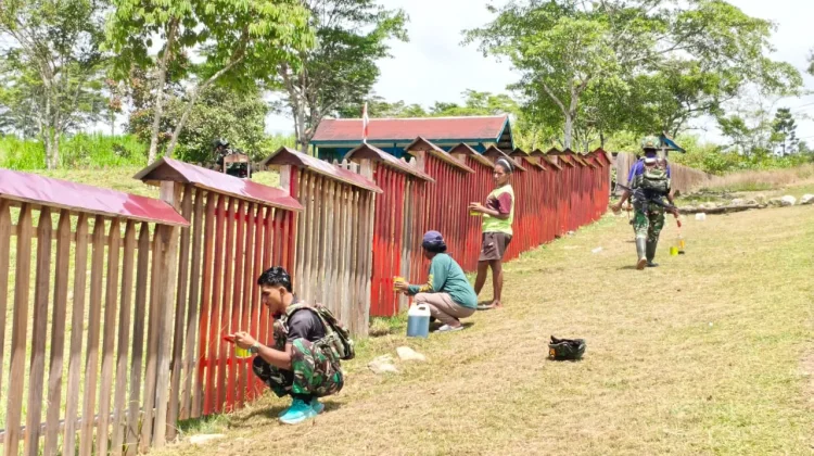 Wujud Nyata Kemanunggalan TNI dan Rakyat di Batas Negara