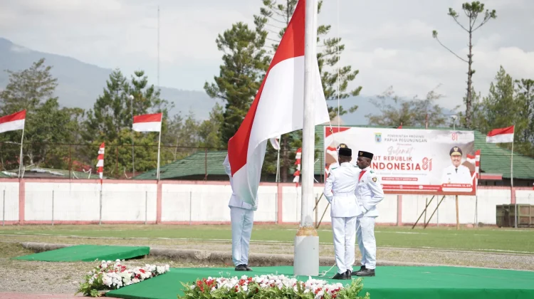 Isu Keamanan Mencekam tapi Pemprov Papua Pegunungan Sukses Gelar Upacara HUT RI